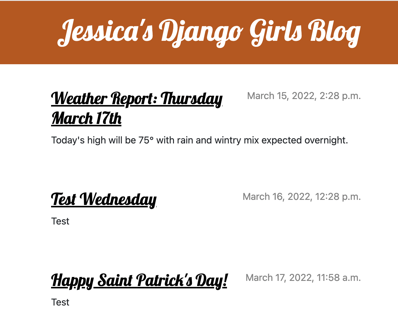link to DjangoGirls blog